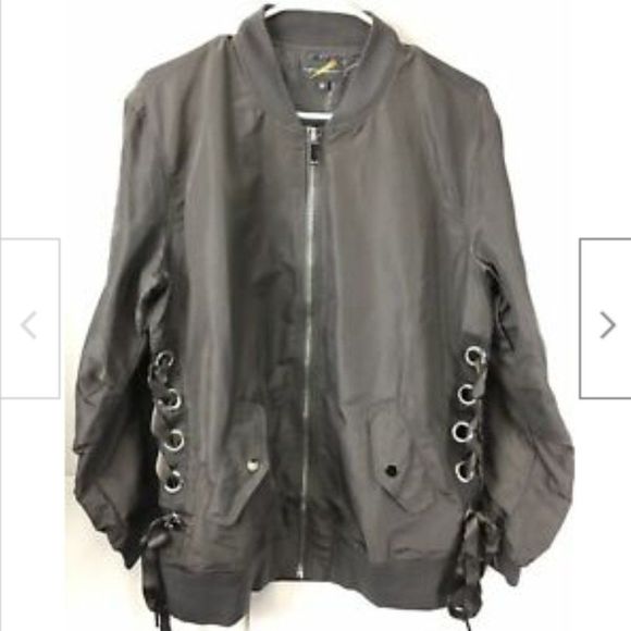 Jane Plus One Womens Gray Jacket Meduim Polyester - Picture 1 of 7